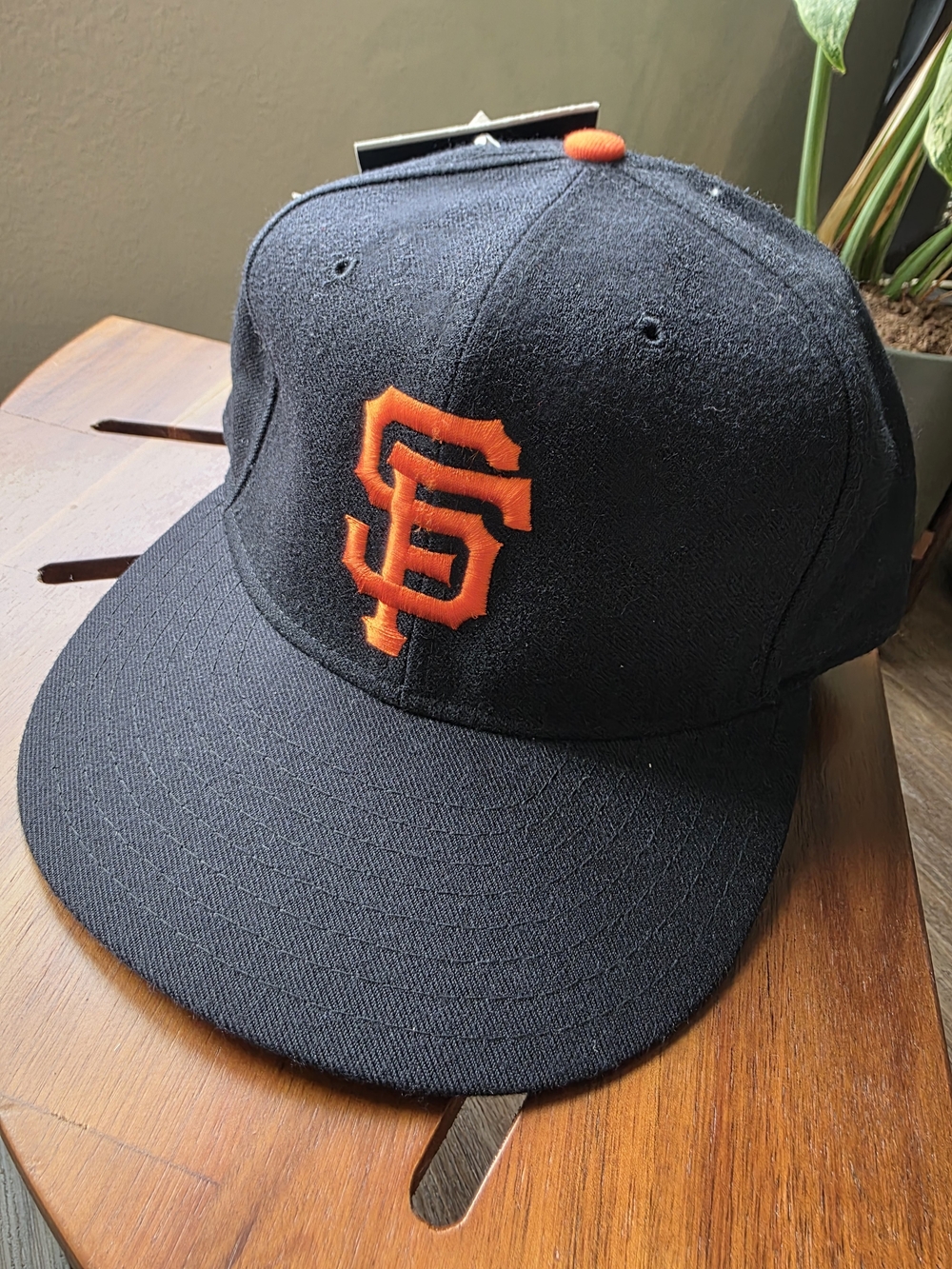 New Era Black & Orange SF Giants Wool Fitted Hat
